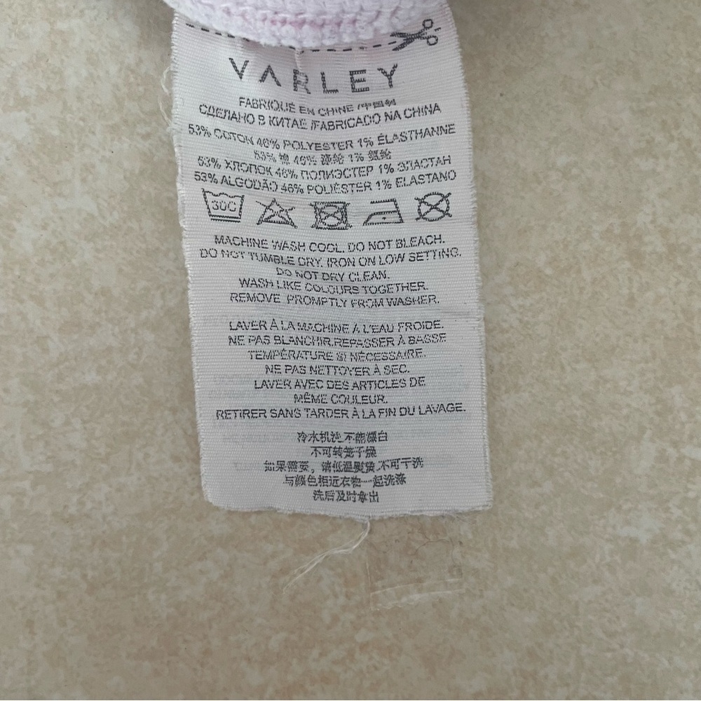 Varley Pink Gray Tie Dye Side Zip Pullover Sweatshirt 37450 - Picture 6 of 8